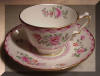 1920's-1930 Crown Staffordshire Cup and Saucer Art Deco Style Hand Painted