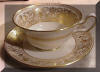 Wedgwood Gold Florentine Footed Coffee Cup and Saucer