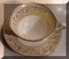 Wedgwood Gold Florentine Cup and Saucer