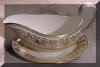 Wedgwood Gold Florentine Gravy Boat with Underplate
