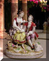 Oldest Volkstedt Porcelain Factory Courting Couple