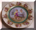 Beehive Style Austrian Hand Painted Figural Plate Herzog Galleries Houston