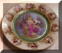 Austrian Beehive Style Hand Painted Plate Cherubs and Angels