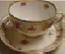 Old Schumann Dresden Cup and Saucer