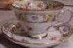 Schumann Empress Dresden Flowers Footed Coffee Cups