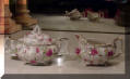 Lefton China Rose Chintz Sugar and Creamer