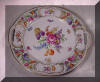 Old Schumann Dresden Flowers Cake Plate