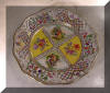 Schumann Bavaria Yellow Panel Figural Plate