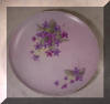 Hand Painted Plate Violets